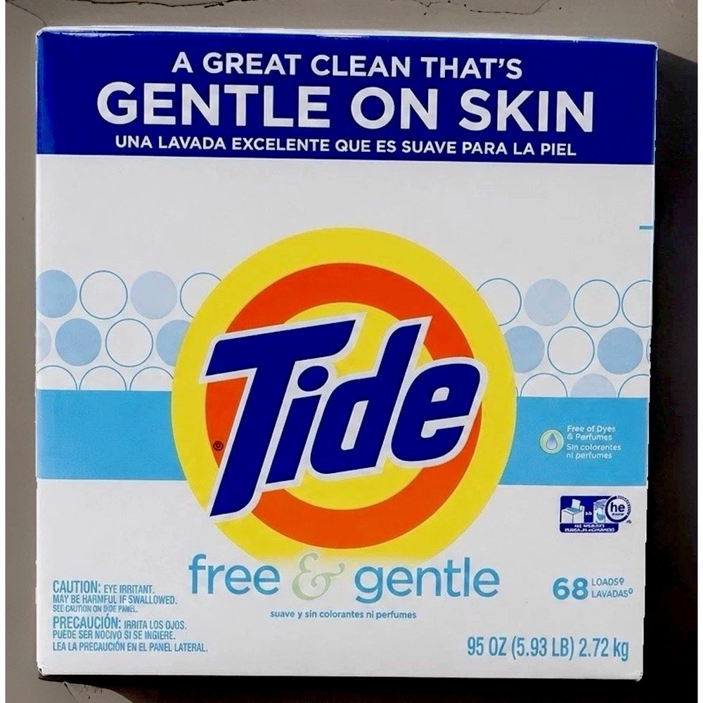 Tide Free and Gentle Laundry Detergent Powder 68 Loads 95 Oz 3700084995 Original